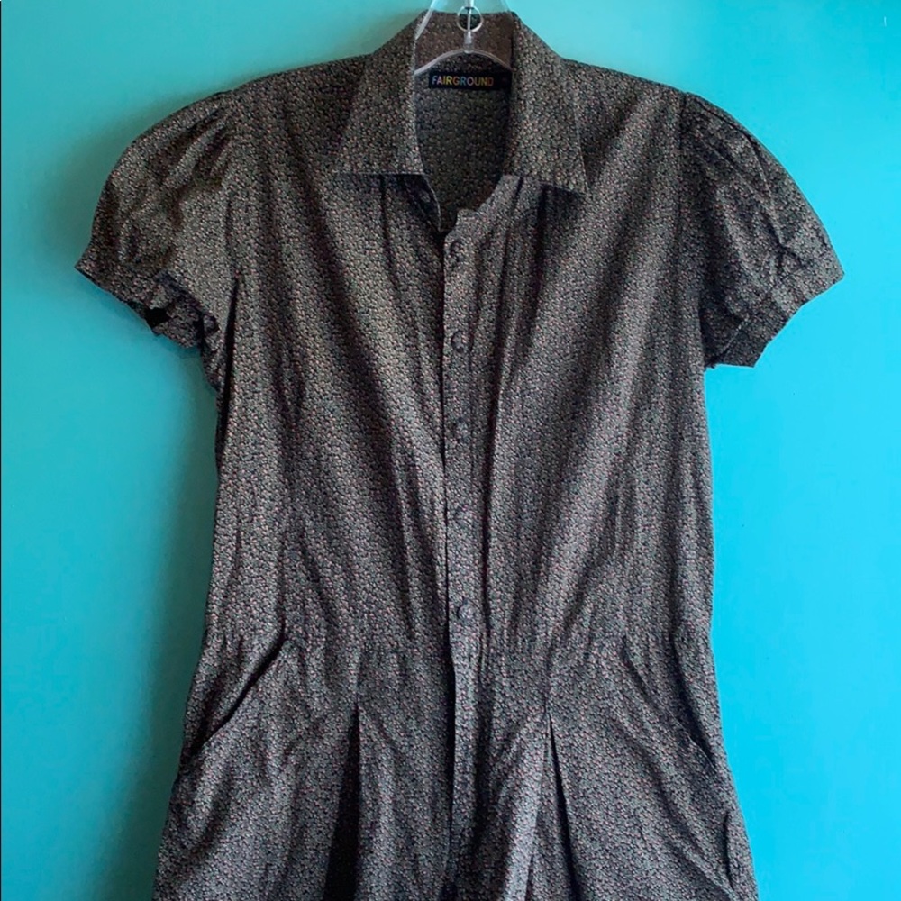 Button down Fairground Romper